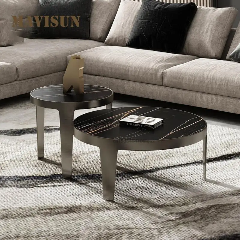 Indoor Light Luxury Rock Slab Coffee Table Combination High-End Designer Stainless Steel Modern Small Apartment Living Room
Indoor Light Luxury Rock Slab Coffee Table Combination High-End Designer Stainless Steel Modern Small Apartment Living Room