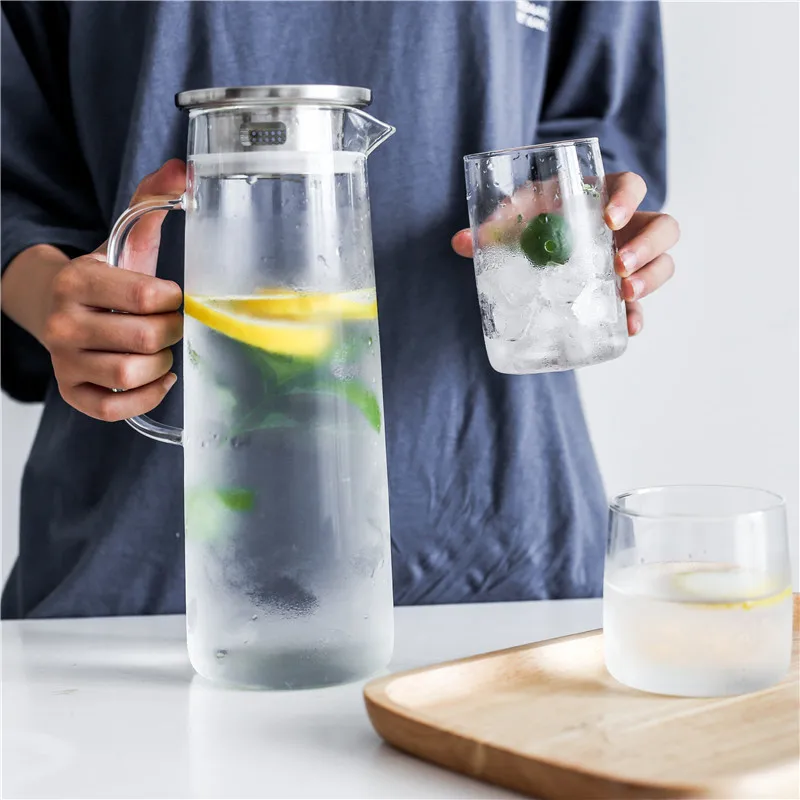 Large Capacity Thick Glass Kettle, Cold Water Pots with Lid, Heat-Resistant, Explosion-Proof, Juice Pot, Jug Kettles, 1500ml
Large Capacity Thick Glass Kettle, Cold Water Pots with Lid, Heat-Resistant, Explosion-Proof, Juice Pot, Jug Kettles, 1500ml