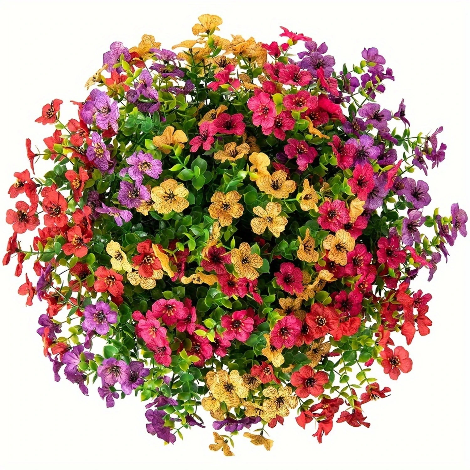 12-Piece Uv-Resistant Artificial Daisies & Eucalyptus - Vibrant Faux Flowers For Outdoor Decor, Perfect For Porch, Patio, Window
12-Piece Uv-Resistant Artificial Daisies & Eucalyptus - Vibrant Faux Flowers For Outdoor Decor, Perfect For Porch, Patio, Window