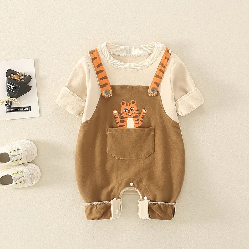 Spring and Autumn Baby Boy clothes Baby's Rompers Cartoon Bear Print Children's Overalls long sleeves Infant Jumpsuits 0-18Month
Spring and Autumn Baby Boy clothes Baby's Rompers Cartoon Bear Print Children's Overalls long sleeves Infant Jumpsuits 0-18Month