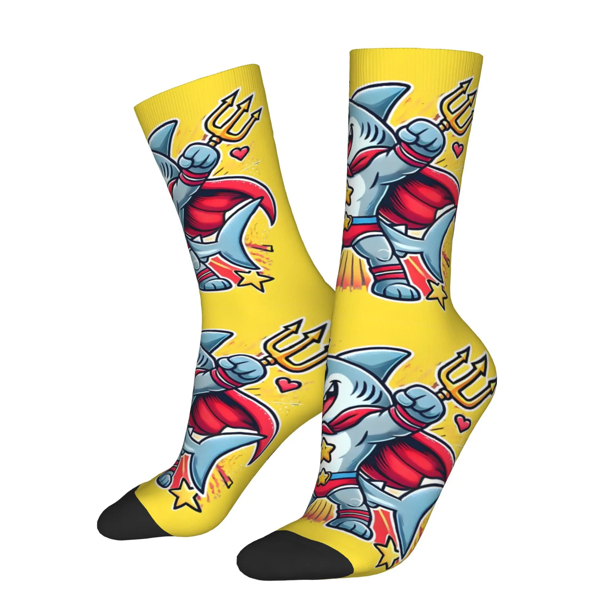 Superhero Jeff Action Shark Illustration Unisex Winter Socks Happy Socks Street Style Crazy Sock
Superhero Jeff Action Shark Illustration Unisex Winter Socks Happy Socks Street Style Crazy Sock