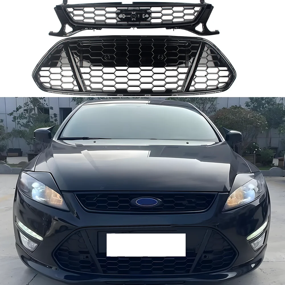Передняя верхняя нижняя решетка, сетчатая сотовая решетка, подходит для Ford Mondeo 2011 2012 2013 MK4
Передняя верхняя нижняя решетка, сетчатая сотовая решетка, подходит для Ford Mondeo 2011 2012 2013 MK4