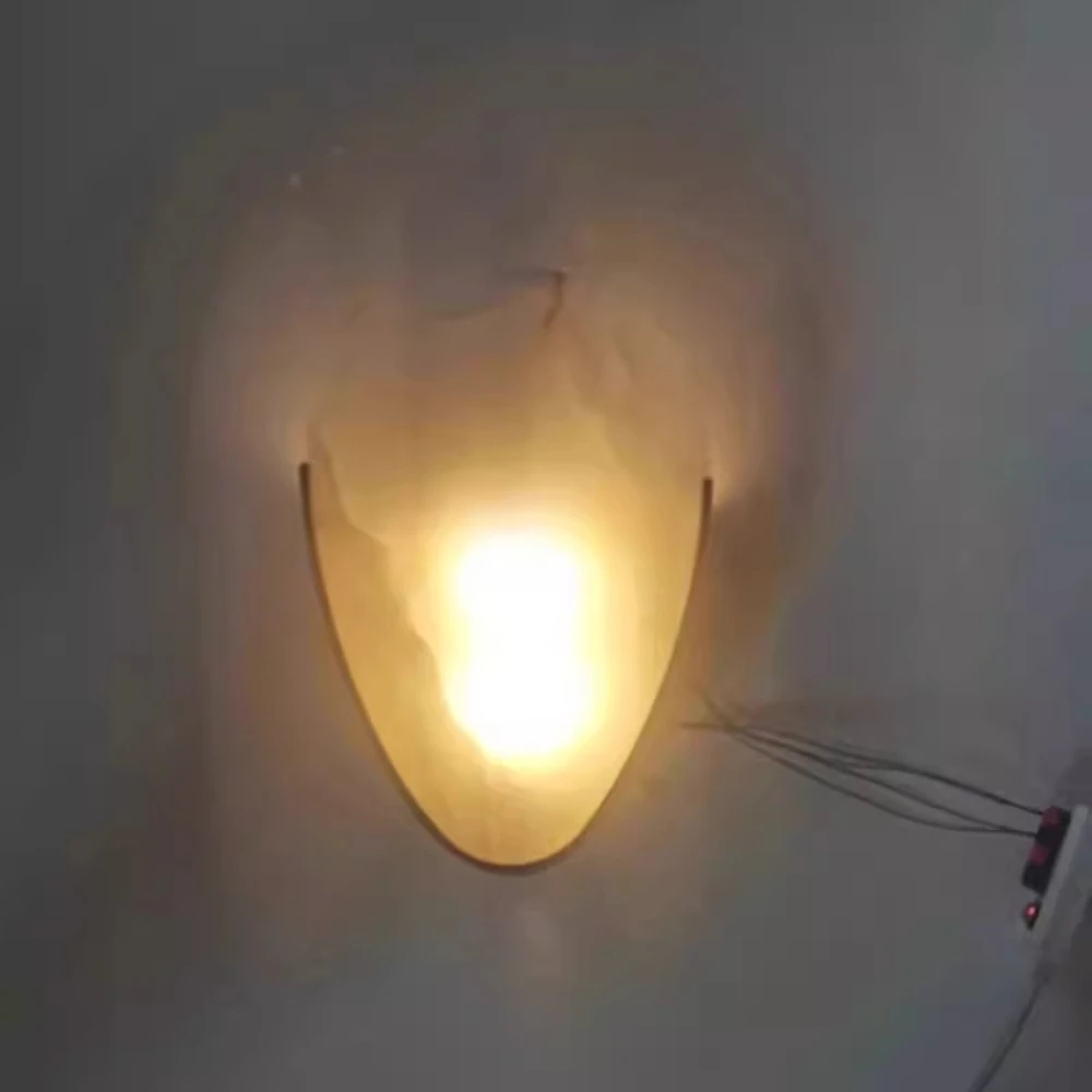 Natural marble wall lamp Sconce modern minimalist bedside lamp LED bedroom living room luxury home decoration lighting fixture
Natural marble wall lamp Sconce modern minimalist bedside lamp LED bedroom living room luxury home decoration lighting fixture