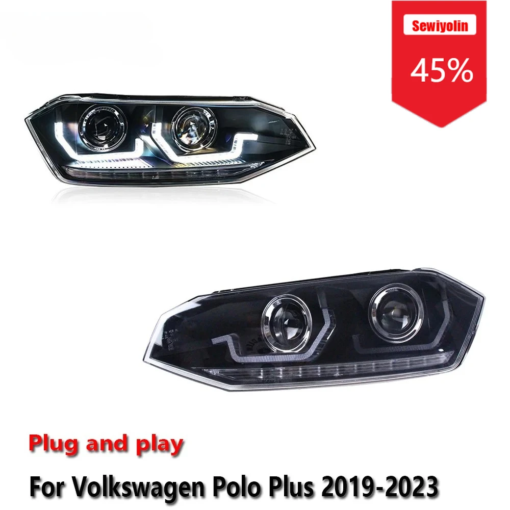 Автомобильные светодиодные фары Sewiyolin в сборе для Volkswagen Polo Plus 2019-2023, противотуманные фары DRL, стоп-сигнал поворота, Plug and Play
Автомобильные светодиодные фары Sewiyolin в сборе для Volkswagen Polo Plus 2019-2023, противотуманные фары DRL, стоп-сигнал поворота, Plug and Play