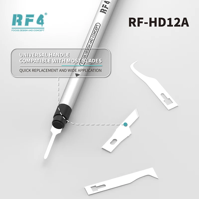 RF4 RF-HD12A Multifunctional Knife Blade Set Disassembly Remove Adhesive Repair Maintenance Blade Scraping Pry Knife
RF4 RF-HD12A Multifunctional Knife Blade Set Disassembly Remove Adhesive Repair Maintenance Blade Scraping Pry Knife