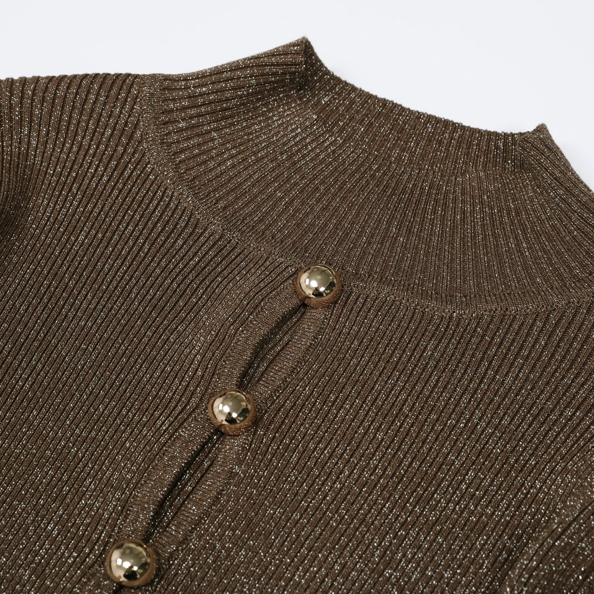 25304 High-quality Fashionable Half High Collar Button Hollow Bright Silk Elastic Knitted Slim Fit Long Women's Dress
25304 High-quality Fashionable Half High Collar Button Hollow Bright Silk Elastic Knitted Slim Fit Long Women's Dress