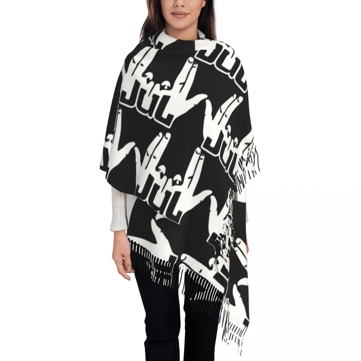 Напечатанный на заказ рэперский музыкальный шарф Jul для мужчин и женщин, зимние теплые шарфы, шаль 
Напечатанный на заказ рэперский музыкальный шарф Jul для мужчин и женщин, зимние теплые шарфы, шаль