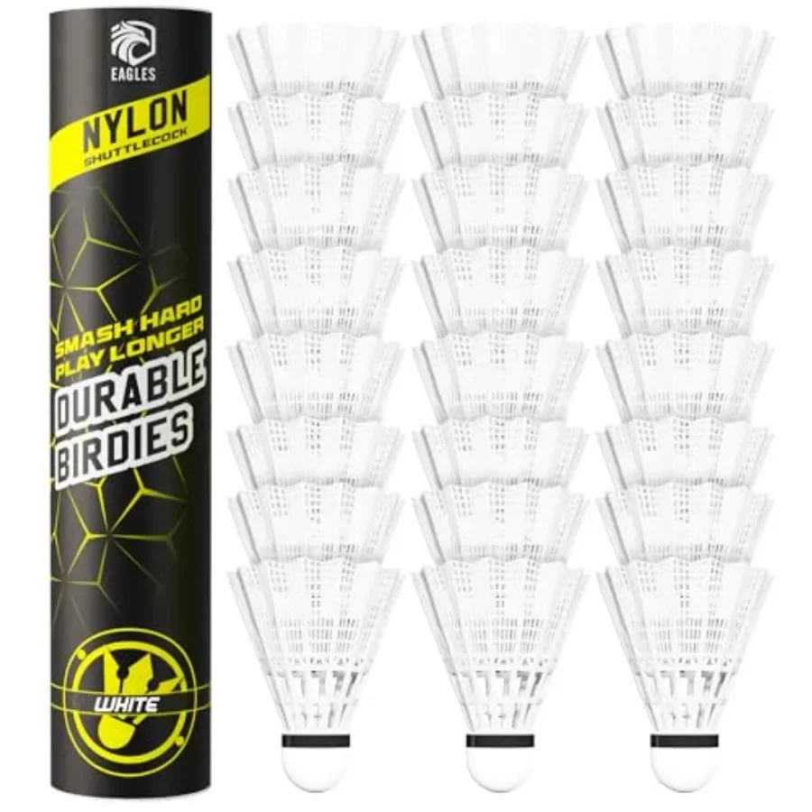 Badminton Birdies - Nylon Bedminton Shuttlecocks for Softball/Baseball Batting Training - Highly Stable and Durable, or Shuttle
Badminton Birdies - Nylon Bedminton Shuttlecocks for Softball/Baseball Batting Training - Highly Stable and Durable, or Shuttle
