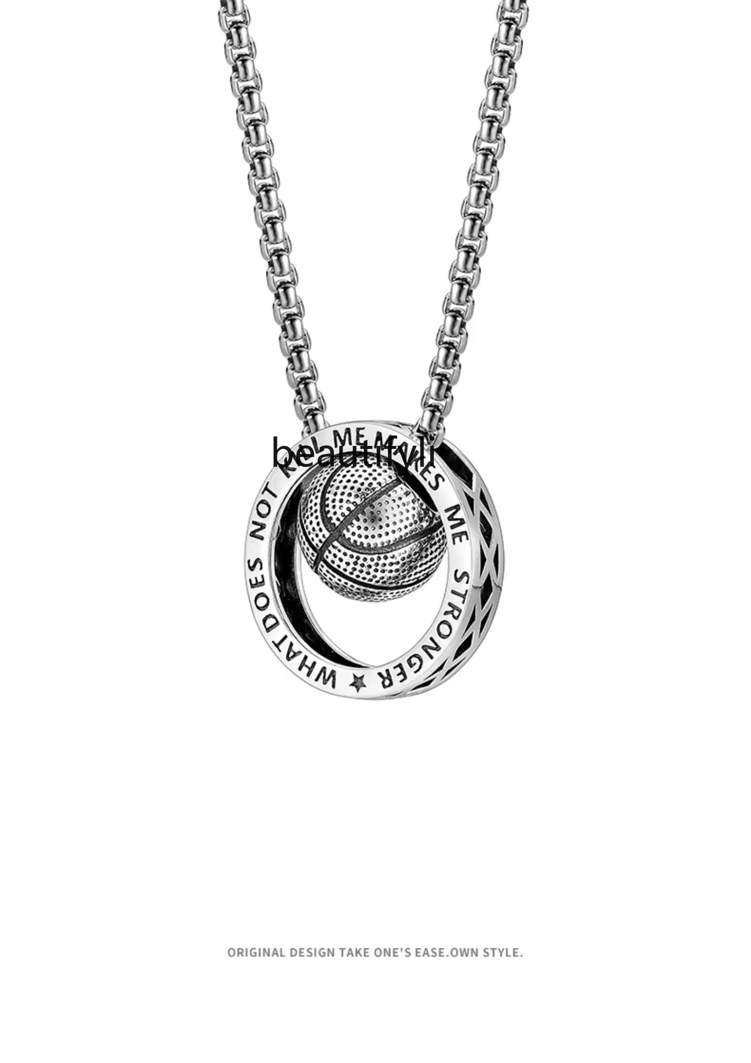 Sterling Silver Basketball Ring Necklace Premium Niche Brand Pendant Pendant Gift
Sterling Silver Basketball Ring Necklace Premium Niche Brand Pendant Pendant Gift