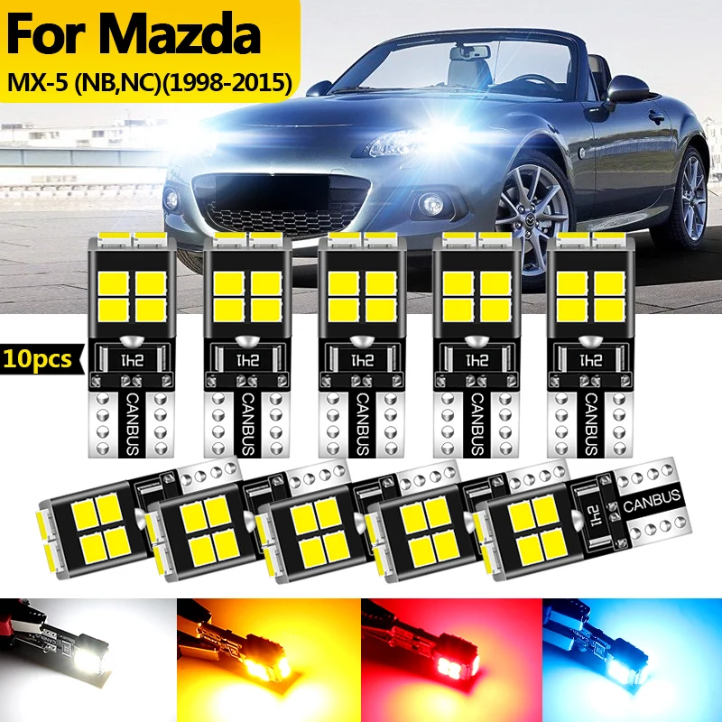 10PCS 12v For Mazda MX-5 NB NC 1998 1999 2000 2001-2015 LED Clearance Light Parking Bulb Lamp W5W T10 194 Canbus car accessories
10PCS 12v For Mazda MX-5 NB NC 1998 1999 2000 2001-2015 LED Clearance Light Parking Bulb Lamp W5W T10 194 Canbus car accessories