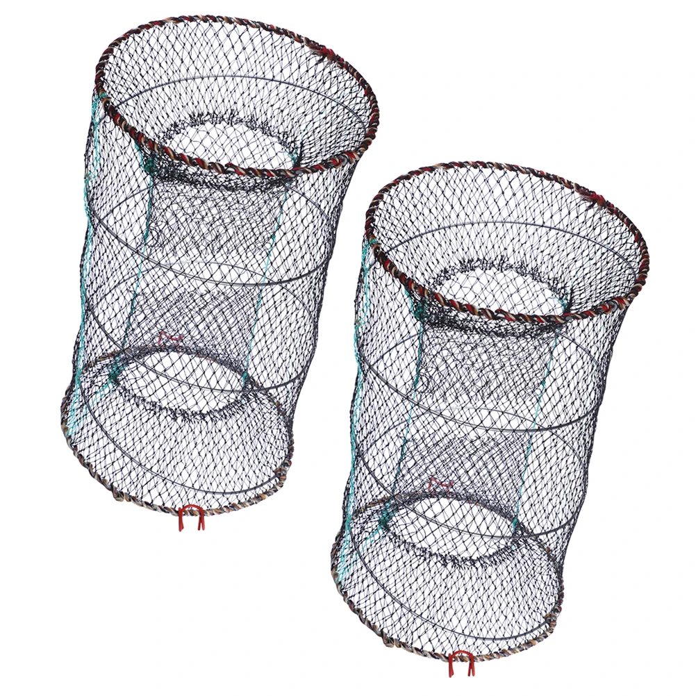 2 Pcs Folding Fishing Net Cage Bait for Crayfish Shrimp Catfish Crab Traps Blue Crabs Bag
2 Pcs Folding Fishing Net Cage Bait for Crayfish Shrimp Catfish Crab Traps Blue Crabs Bag