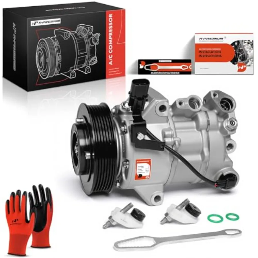 Air Conditioner AC Compressor with Clutch for Kia Optima 2018-2020 K5 2021-2022, aluminum housing, black finish, high-efficienc
Air Conditioner AC Compressor with Clutch for Kia Optima 2018-2020 K5 2021-2022, aluminum housing, black finish, high-efficienc