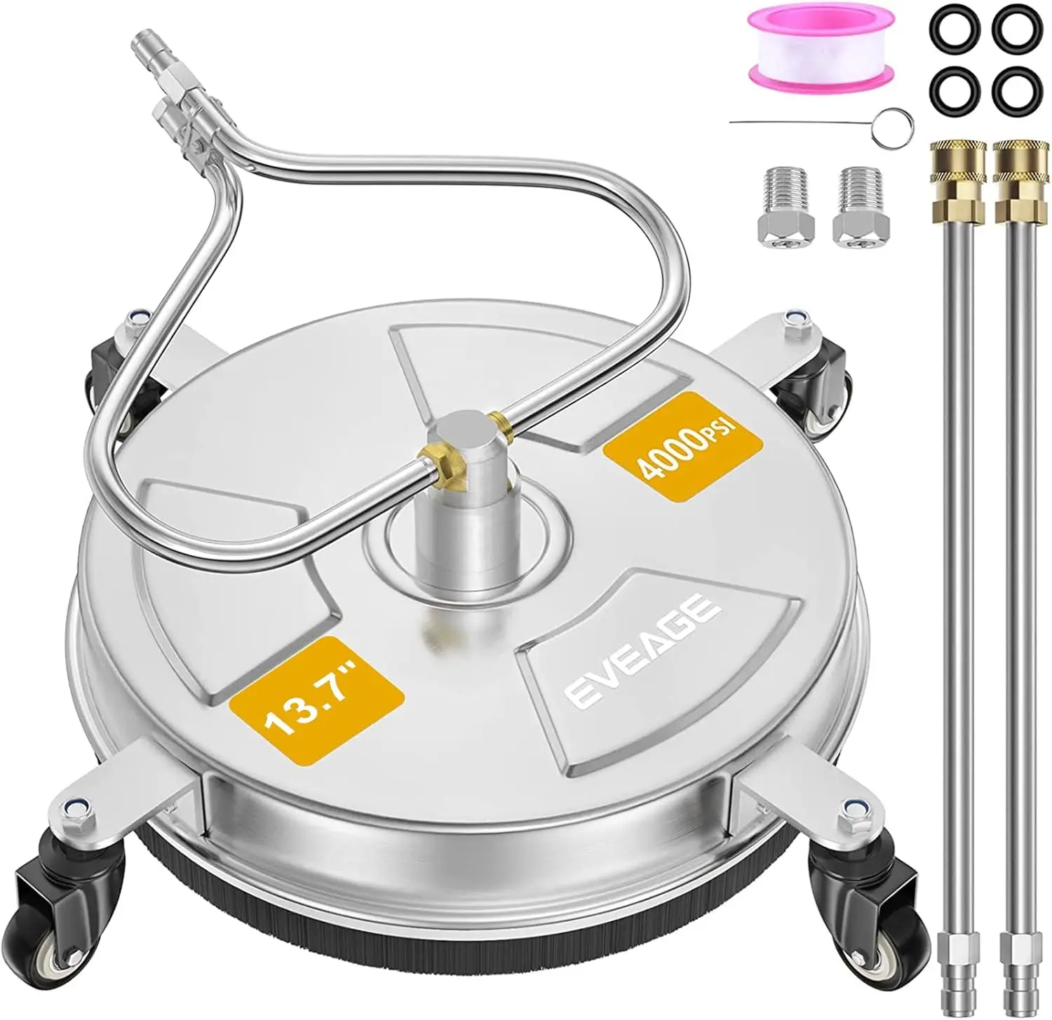 Очиститель поверхностей мойки высокого давления 13,7 дюйма с 4 колесами, гибочным стержнем и 2 насадками для подъездной дороги, очистка тротуарной дорожки до 4000 фунтов на квадратный дюйм
Очиститель поверхностей мойки высокого давления 13,7 дюйма с 4 колесами, гибочным стержнем и 2 насадками для подъездной дороги, очистка тротуарной дорожки до 4000 фунтов на квадратный дюйм