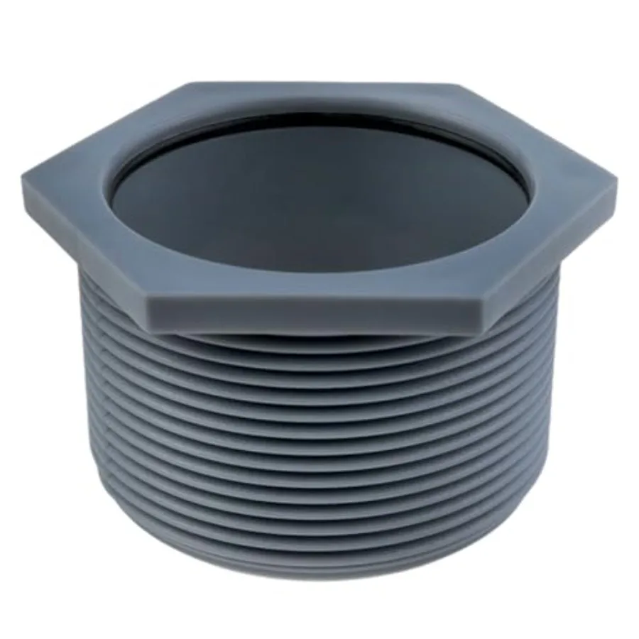 2-inch Gray Threaded Shower Drain Adapter Compatible with Other 2-inch Drain Pipes. Threaded Connection with Rubber Gasket and
2-inch Gray Threaded Shower Drain Adapter Compatible with Other 2-inch Drain Pipes. Threaded Connection with Rubber Gasket and