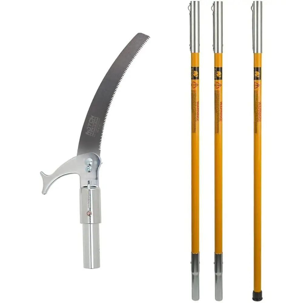 18' Heavy-Duty Pole Saw Set with 15 Rust-Resistant Blade and 8 Cutting Capacity
18' Heavy-Duty Pole Saw Set with 15 Rust-Resistant Blade and 8 Cutting Capacity