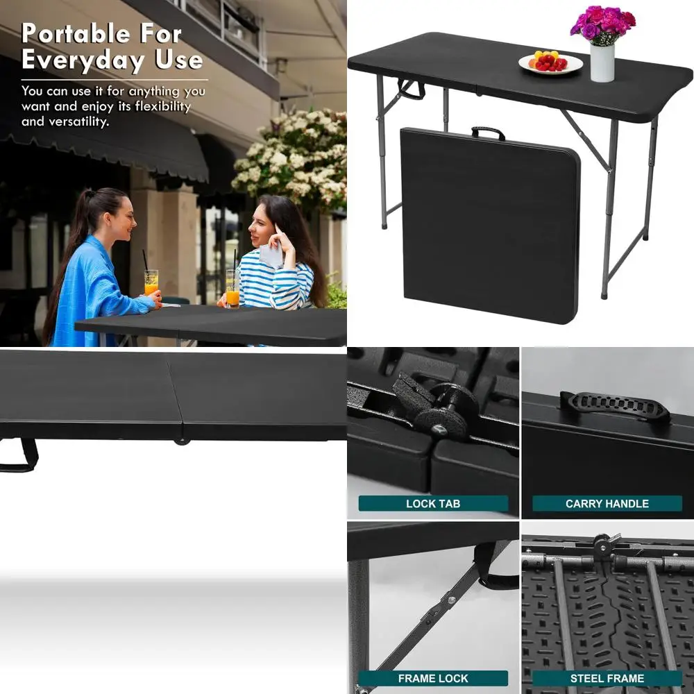 Компактный складной столик для улицы для кемпинга, пикников и вечеринок — прочный, простой в установке, идеально подходит для использования в помещении и на открытом воздухе
Компактный складной столик для улицы для кемпинга, пикников и вечеринок — прочный, простой в установке, идеально подходит для использования в помещении и на открытом воздухе