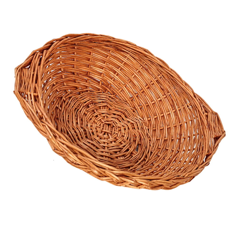 Wicker Rattan Fruit Basket Storage Baskets 24cm Handmade Natural Material Organizer Container for Home Kitchen
Wicker Rattan Fruit Basket Storage Baskets 24cm Handmade Natural Material Organizer Container for Home Kitchen