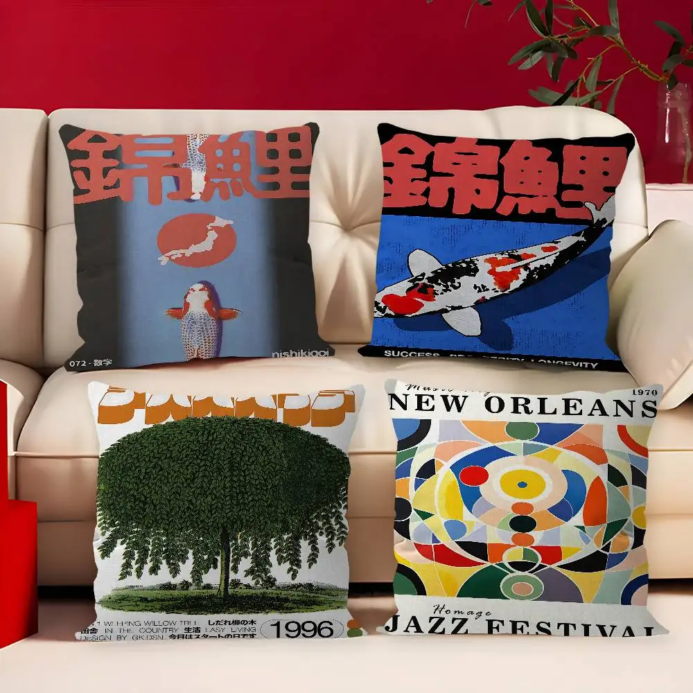 KSUMRET Jazz Kissa Nishikigoi Personalized Picture Text Home Decorative Pillows Household Gifts 45x45cm
KSUMRET Jazz Kissa Nishikigoi Personalized Picture Text Home Decorative Pillows Household Gifts 45x45cm