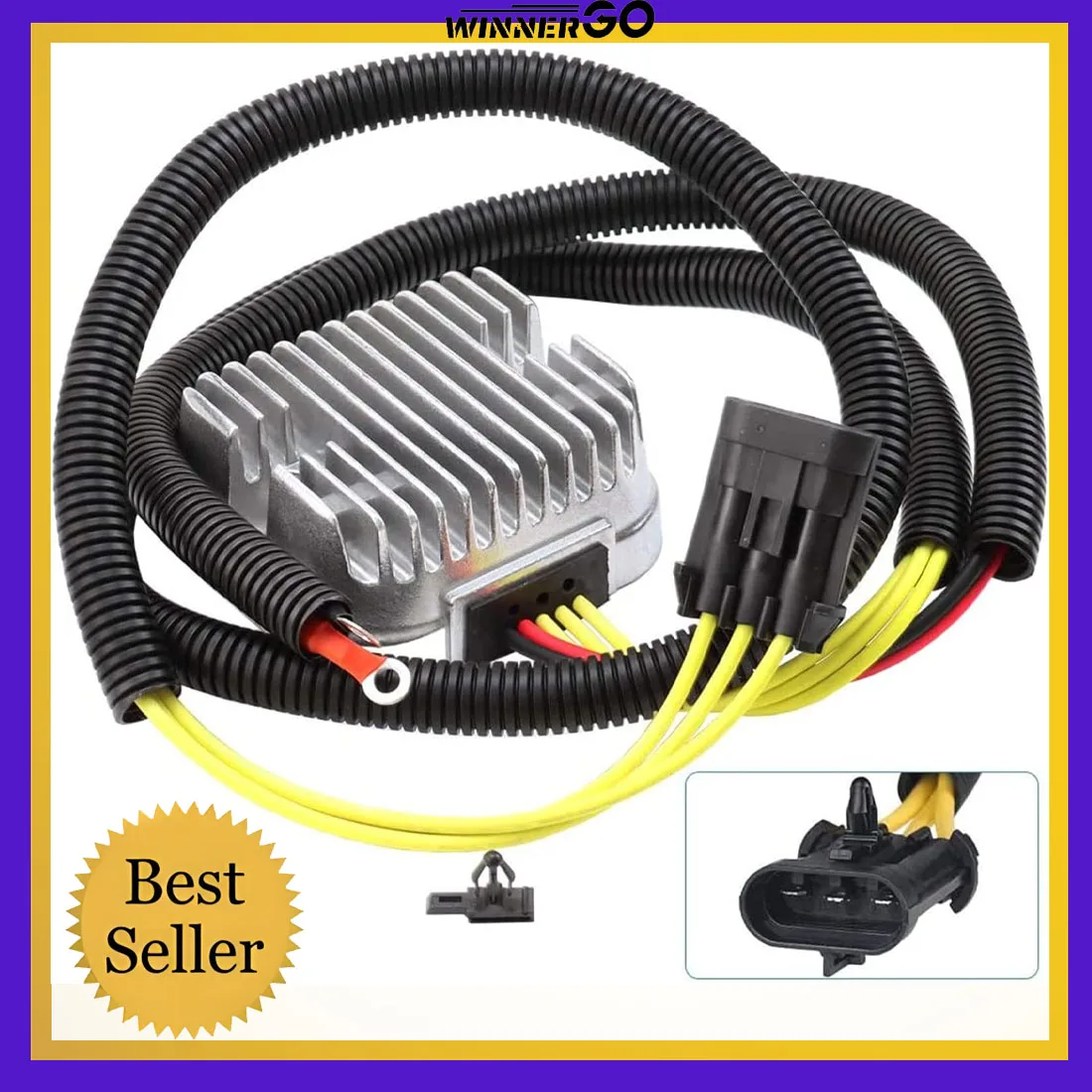UTV ATV Voltage Regulator Rectifier for Polaris Sportsman 450 HO 2016-2018 ATV Sportsman 570 2014-2018 Replace 4014543 UTV PARTS
UTV ATV Voltage Regulator Rectifier for Polaris Sportsman 450 HO 2016-2018 ATV Sportsman 570 2014-2018 Replace 4014543 UTV PARTS