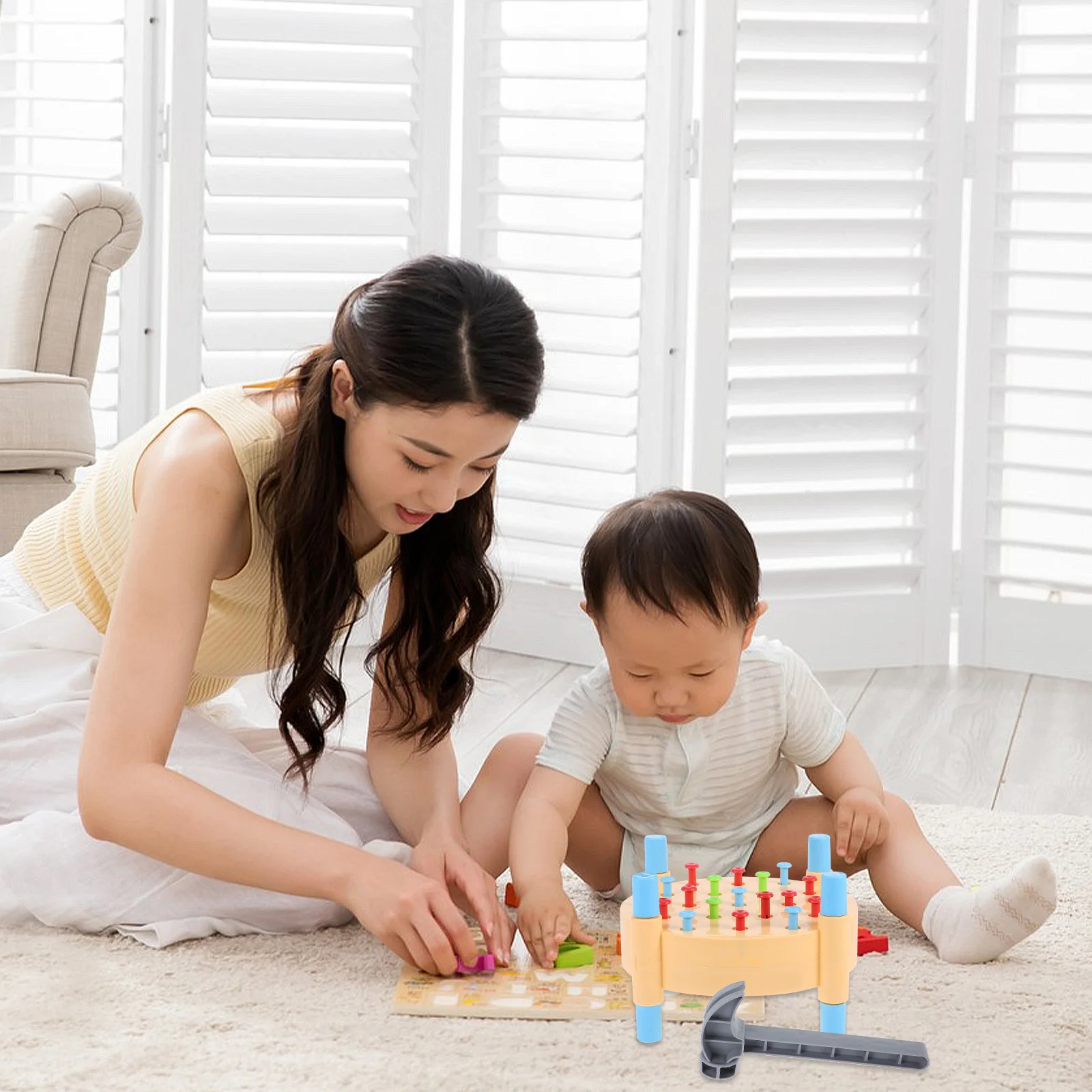 1Set Montessori Hammering Pounding Busy Board Colorful Simulation Bench Enhancing Fine Motor Skills Hand Eye Coordination
1Set Montessori Hammering Pounding Busy Board Colorful Simulation Bench Enhancing Fine Motor Skills Hand Eye Coordination