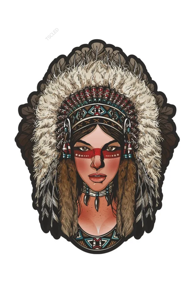 Индийская Женская наклейка 14 см
Индийская Женская наклейка 14 см