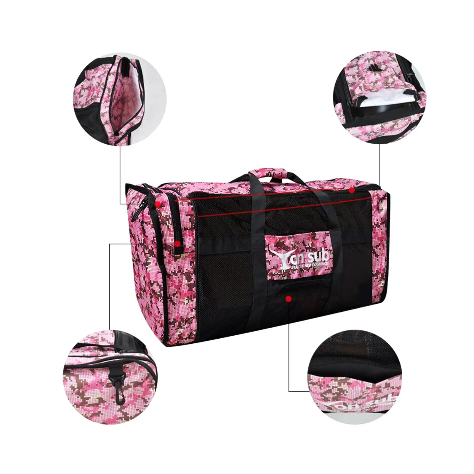 Large Scuba Diving Duffle Nylon Waterproof Roll Bag Mesh Carrier for Underwater Equipment Storage
Large Scuba Diving Duffle Nylon Waterproof Roll Bag Mesh Carrier for Underwater Equipment Storage