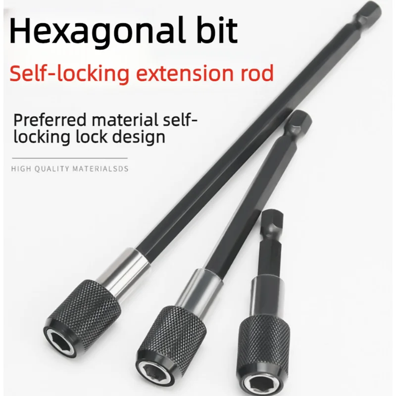 3PC Hexagonal Quick Release Self-locking Extension Rod Electric Drill Driver Quick Transfer Rod Screwdriver Extension Rod Tool
3PC Hexagonal Quick Release Self-locking Extension Rod Electric Drill Driver Quick Transfer Rod Screwdriver Extension Rod Tool