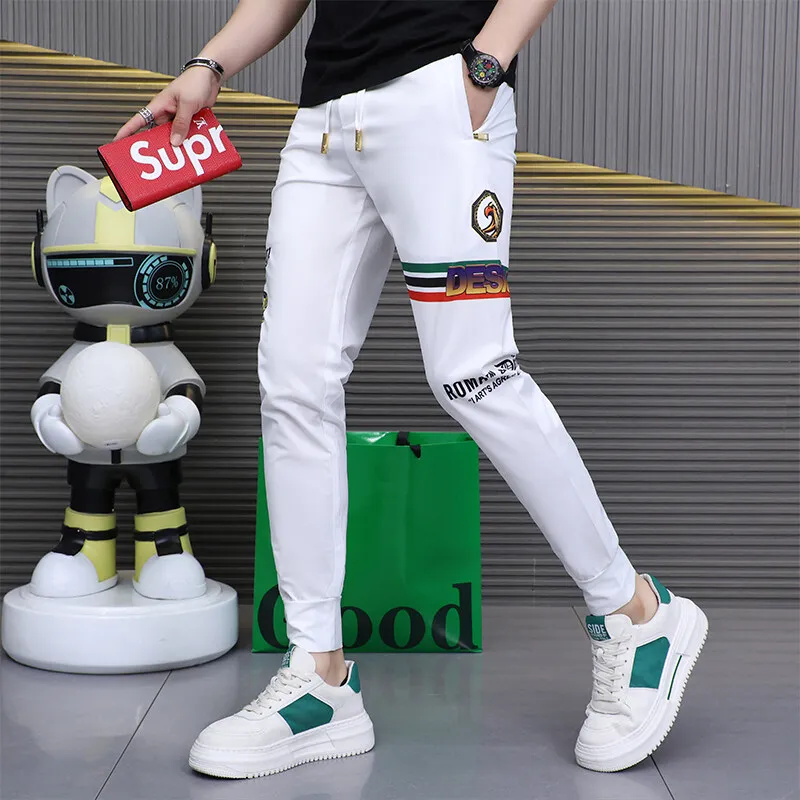 Spring Summer Men's long Trousers 2025 new Sports pants, Lightweight Trendy Skinny Sweatpants Casual Print Pants
Spring Summer Men's long Trousers 2025 new Sports pants, Lightweight Trendy Skinny Sweatpants Casual Print Pants