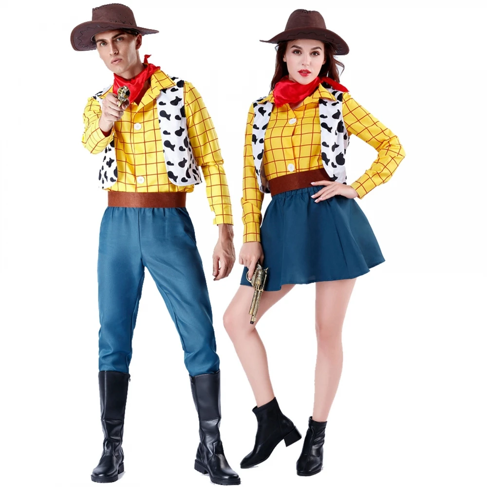 Halloween Cosplay Western Cowboy Couple Outfit Party Stage Costume Men Women Toy Story Hoss Halloween Costume Party Wear
Halloween Cosplay Western Cowboy Couple Outfit Party Stage Costume Men Women Toy Story Hoss Halloween Costume Party Wear