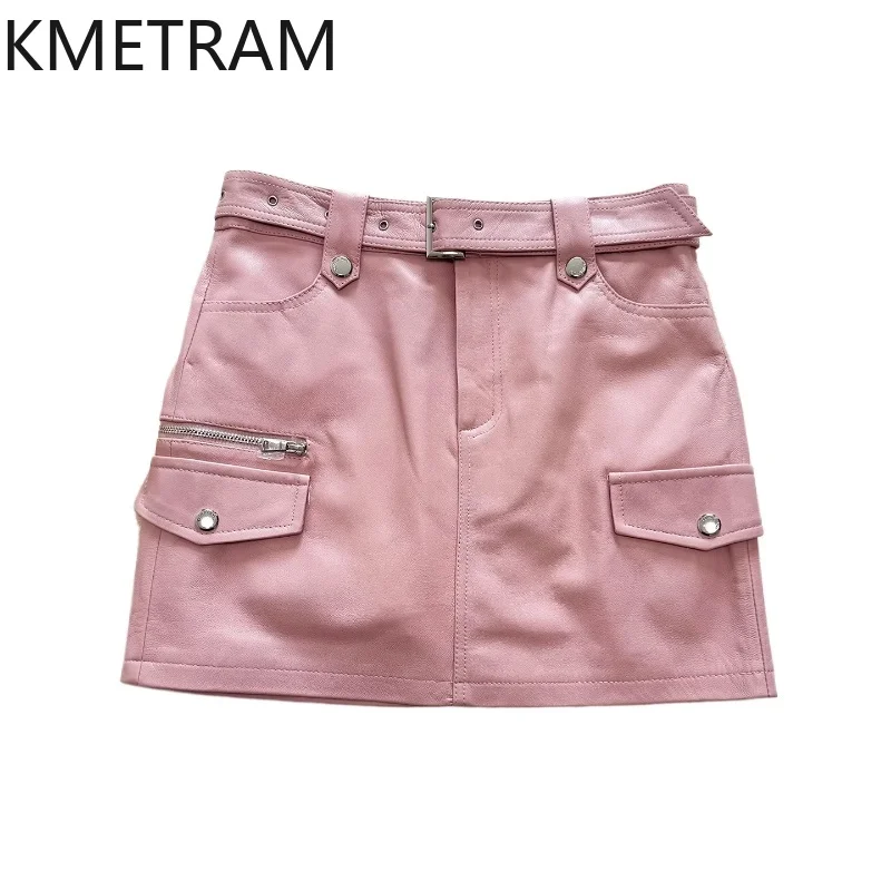KMETRAM 100% верхний слой из овчины, юбки для женщин, 2022, высококачественная мини-юбка из натуральной кожи, осенняя женская одежда юбка шорты 
KMETRAM 100% верхний слой из овчины, юбки для женщин, 2022, высококачественная мини-юбка из натуральной кожи, осенняя женская одежда юбка шорты
