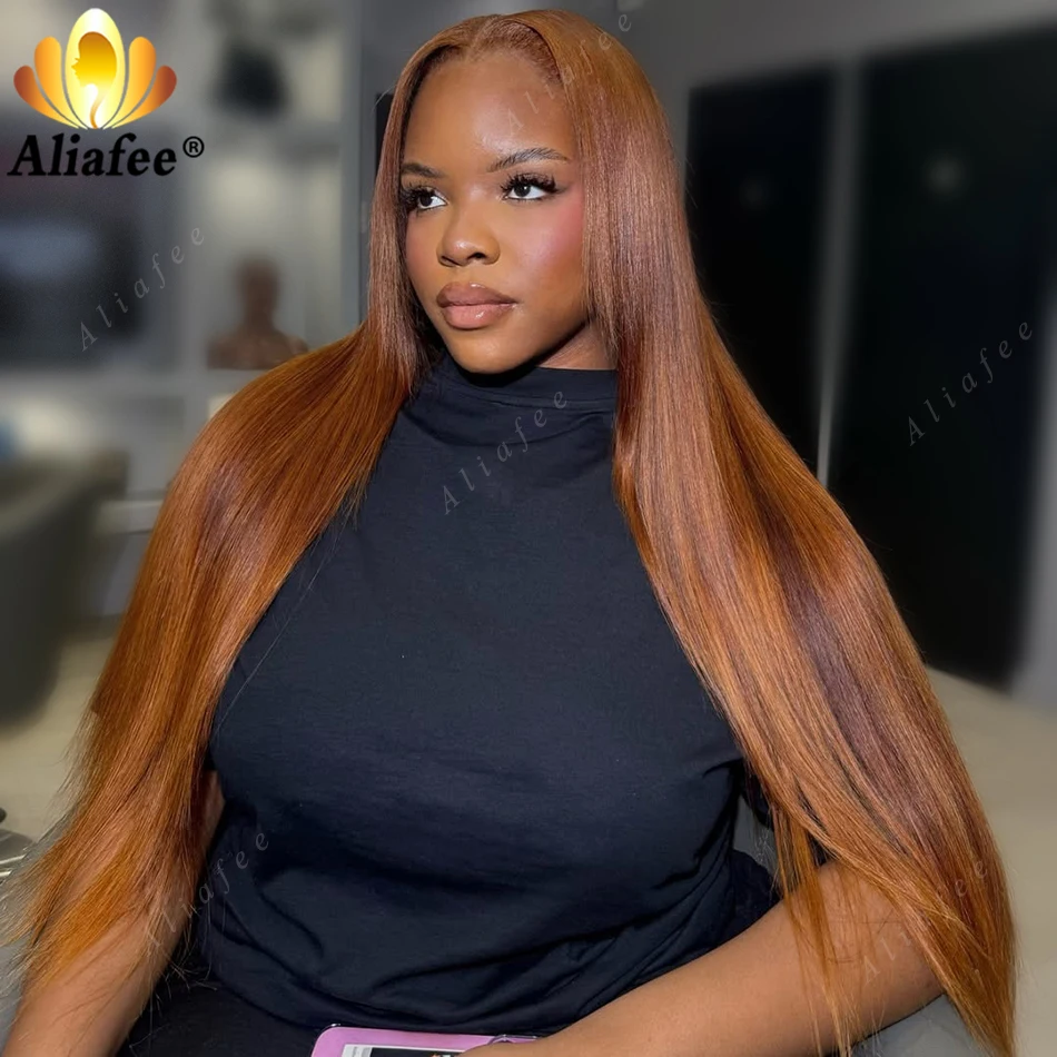 Orange Brown Long Size High Density Silky Straight Human Hair Wig Soft Glossy Flowing Colored 13x6 Transparent Lace Frontal Wigs
Orange Brown Long Size High Density Silky Straight Human Hair Wig Soft Glossy Flowing Colored 13x6 Transparent Lace Frontal Wigs