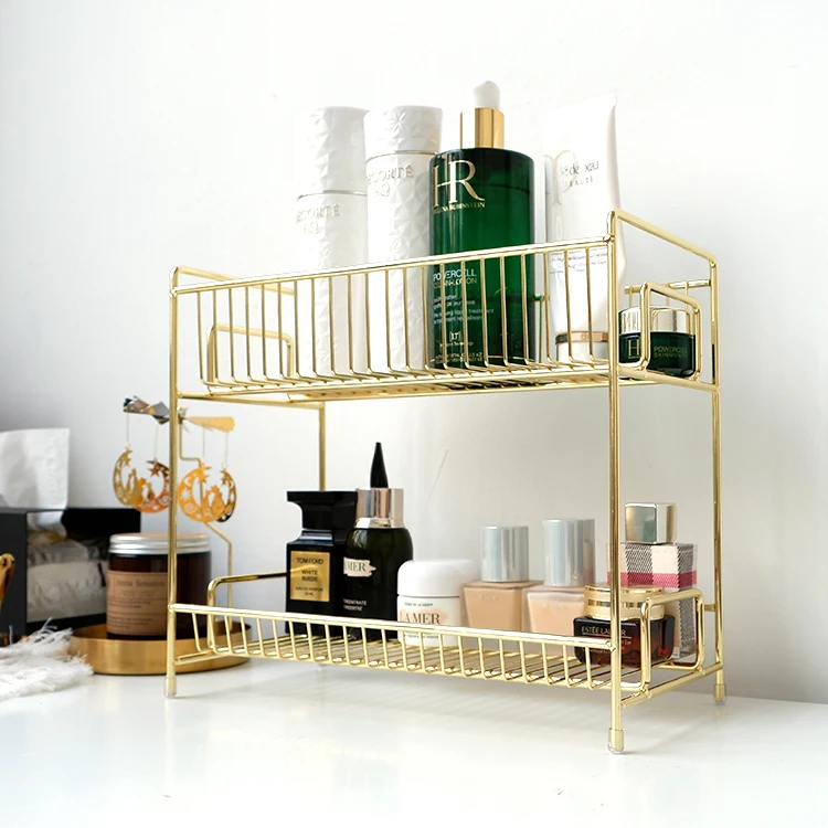 2 Layers Metal Cosmetics Storage Rack Bathroom Makeup Organizer Shelves Box Kitchen Seasoning Iron
2 Layers Metal Cosmetics Storage Rack Bathroom Makeup Organizer Shelves Box Kitchen Seasoning Iron