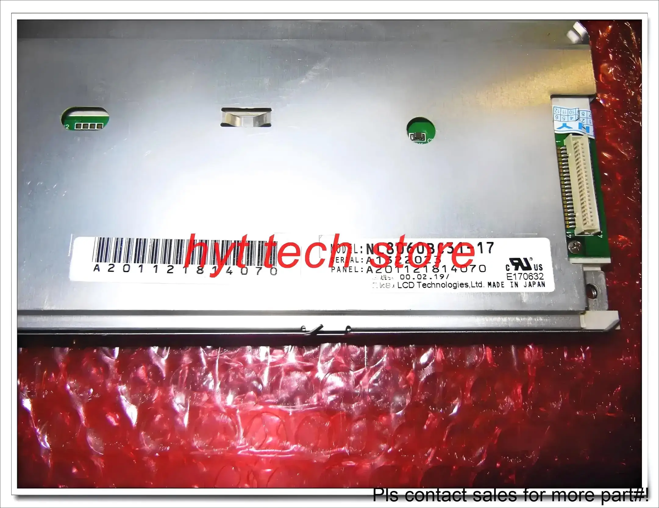 Оригинальный 12,1-дюймовый ЖК-дисплей NL8060BC31-17, оригинальный и класс A + на складе, протестированная работа перед отправкой
Оригинальный 12,1-дюймовый ЖК-дисплей NL8060BC31-17, оригинальный и класс A + на складе, протестированная работа перед отправкой