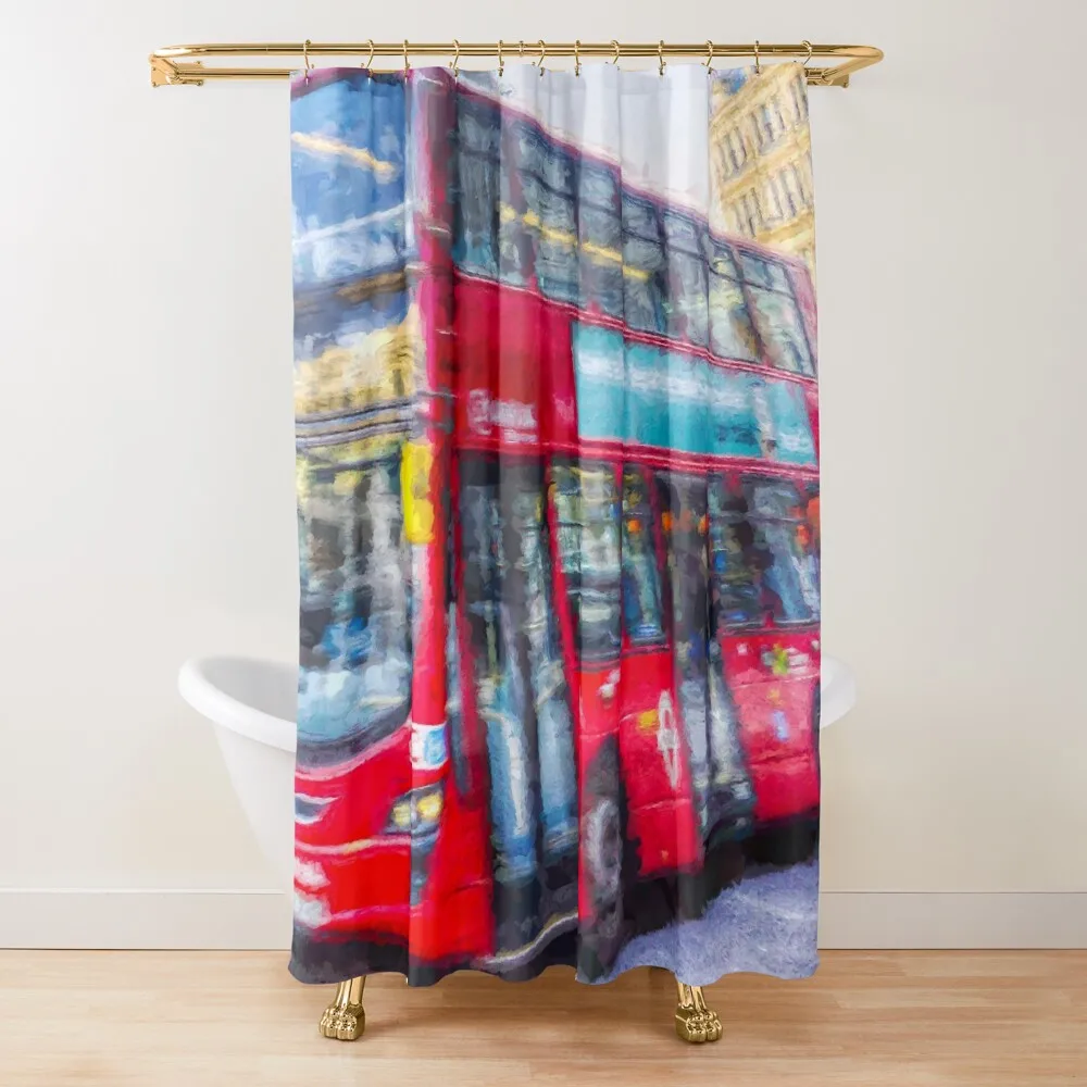 London Bus Art Shower Curtain Waterproof Shower Shower Bath Sets For Bathroom Curtain 
London Bus Art Shower Curtain Waterproof Shower Shower Bath Sets For Bathroom Curtain