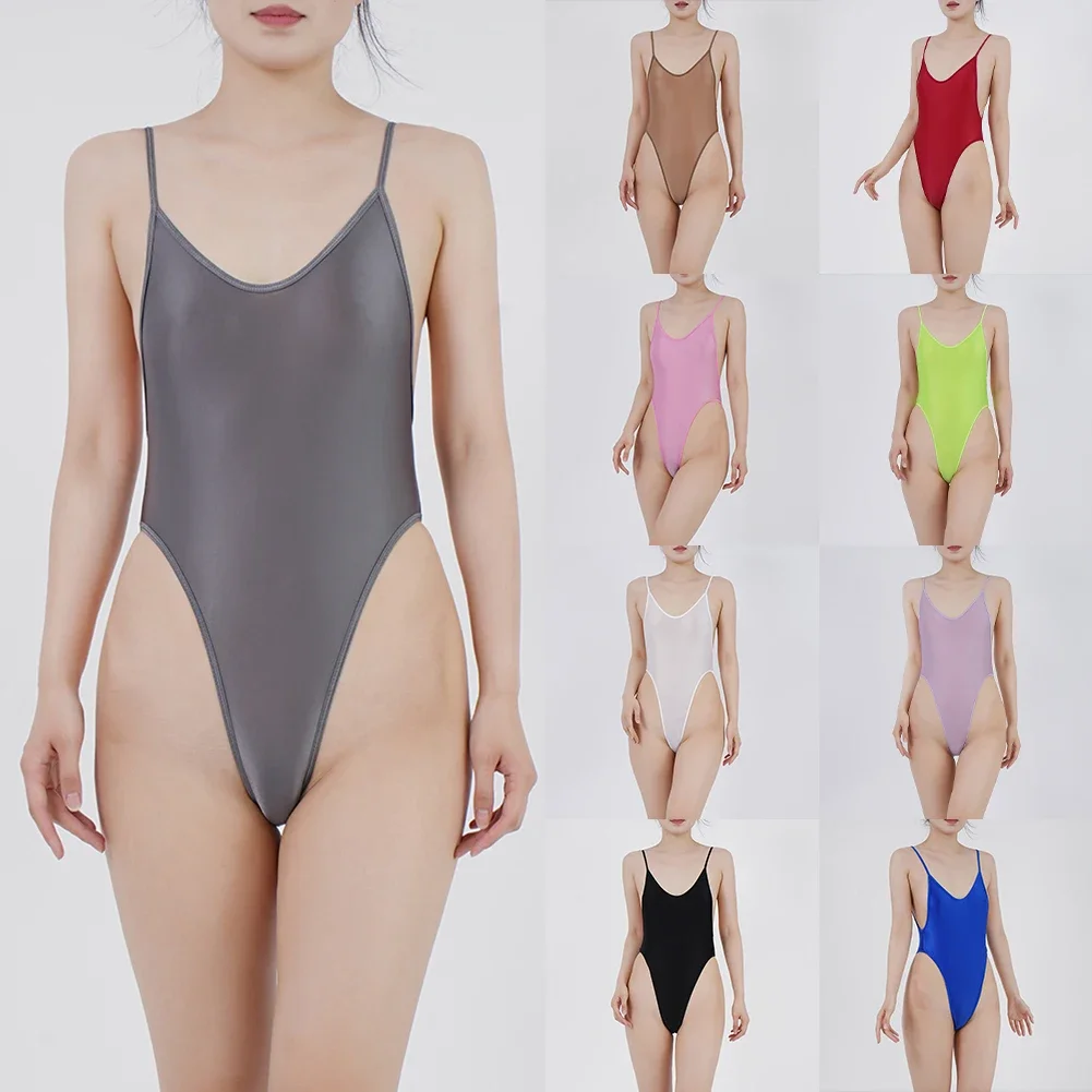 Women Bodysuit Thin Oil Shiny Silky Tight High-Cut See Through Breathable Japanese Erotic Swimsuit Erotic Sexy Sheer Bodysuit
Women Bodysuit Thin Oil Shiny Silky Tight High-Cut See Through Breathable Japanese Erotic Swimsuit Erotic Sexy Sheer Bodysuit
