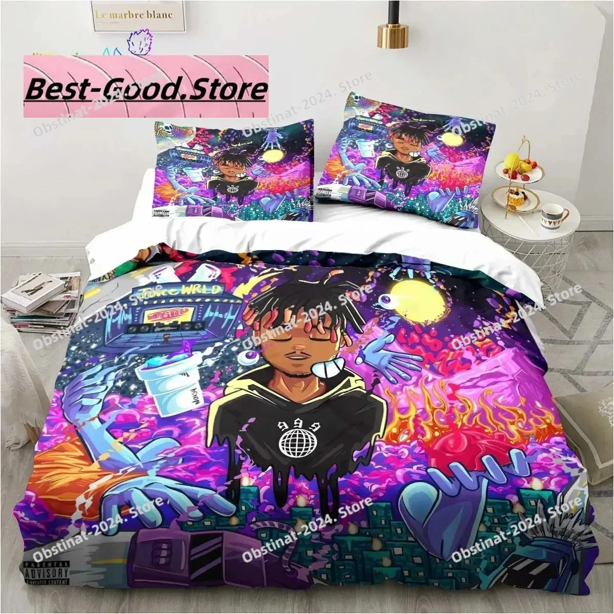 Rap Singer Juice Wrld 3D Print Bedding Set Single Twin Full Queen King Size Bed Set Adult Kid Bedroom Bedding Gift
Rap Singer Juice Wrld 3D Print Bedding Set Single Twin Full Queen King Size Bed Set Adult Kid Bedroom Bedding Gift