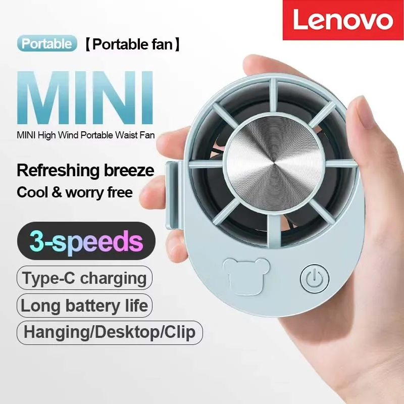 Lenovo Mini Waist Clip Fan USB Portable Rechargeable Hands Free Cooling Wearable Belt Fan for Travel Outdoor Golf Hiking Camping
Lenovo Mini Waist Clip Fan USB Portable Rechargeable Hands Free Cooling Wearable Belt Fan for Travel Outdoor Golf Hiking Camping