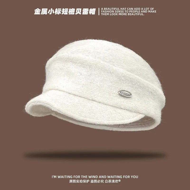 Ins Advanced металлические этикетки с короткими полями для женщин, осенне-зимняя повседневная универсальная модная теплая ретро литературная шляпа газетчика
Ins Advanced металлические этикетки с короткими полями для женщин, осенне-зимняя повседневная универсальная модная теплая ретро литературная шляпа газетчика