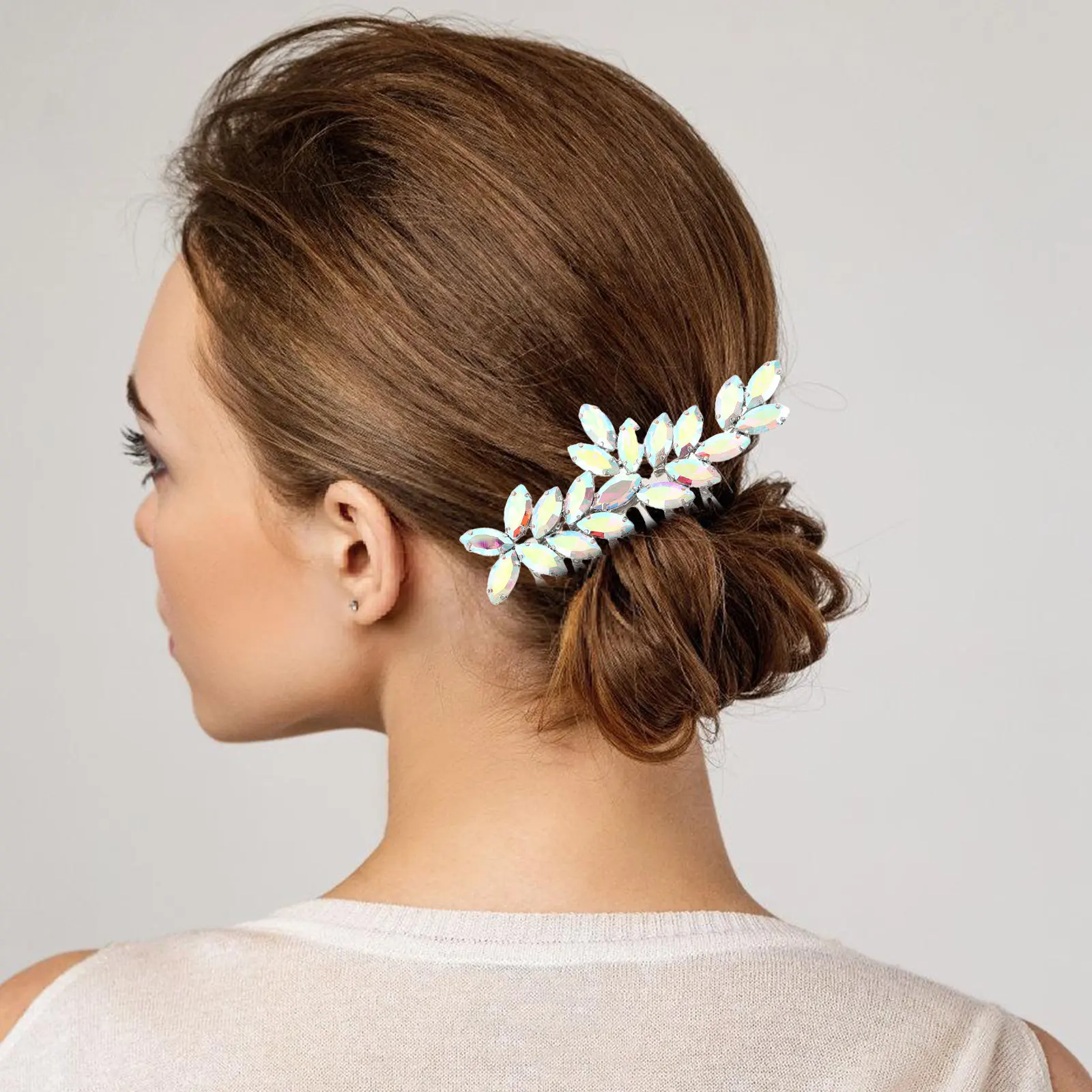 2Pcs Bridal Rhinestone Hair Side Combs White Handcrafted Wedding Headpiece for Brides Prom Party Accessories
2Pcs Bridal Rhinestone Hair Side Combs White Handcrafted Wedding Headpiece for Brides Prom Party Accessories