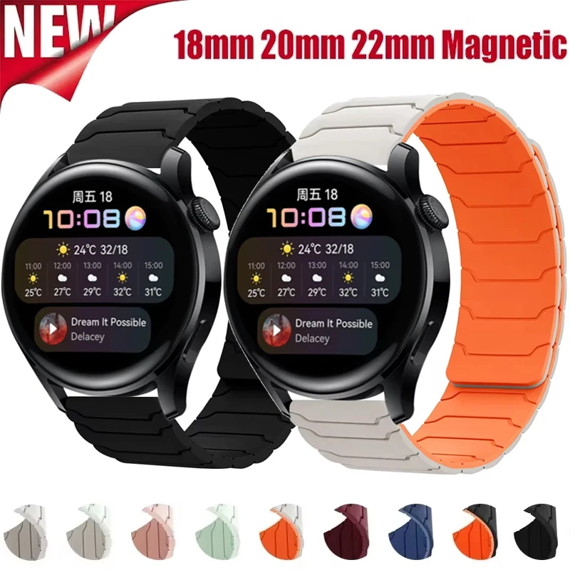 Силиконовый ремешок с магнитной петлей 18 мм, 20 мм, 22 мм для Samsung Galaxy watch 7/6/5 active 2 amazfit браслет HUAWEI watch GT 2e 3 Band
Силиконовый ремешок с магнитной петлей 18 мм, 20 мм, 22 мм для Samsung Galaxy watch 7/6/5 active 2 amazfit браслет HUAWEI watch GT 2e 3 Band