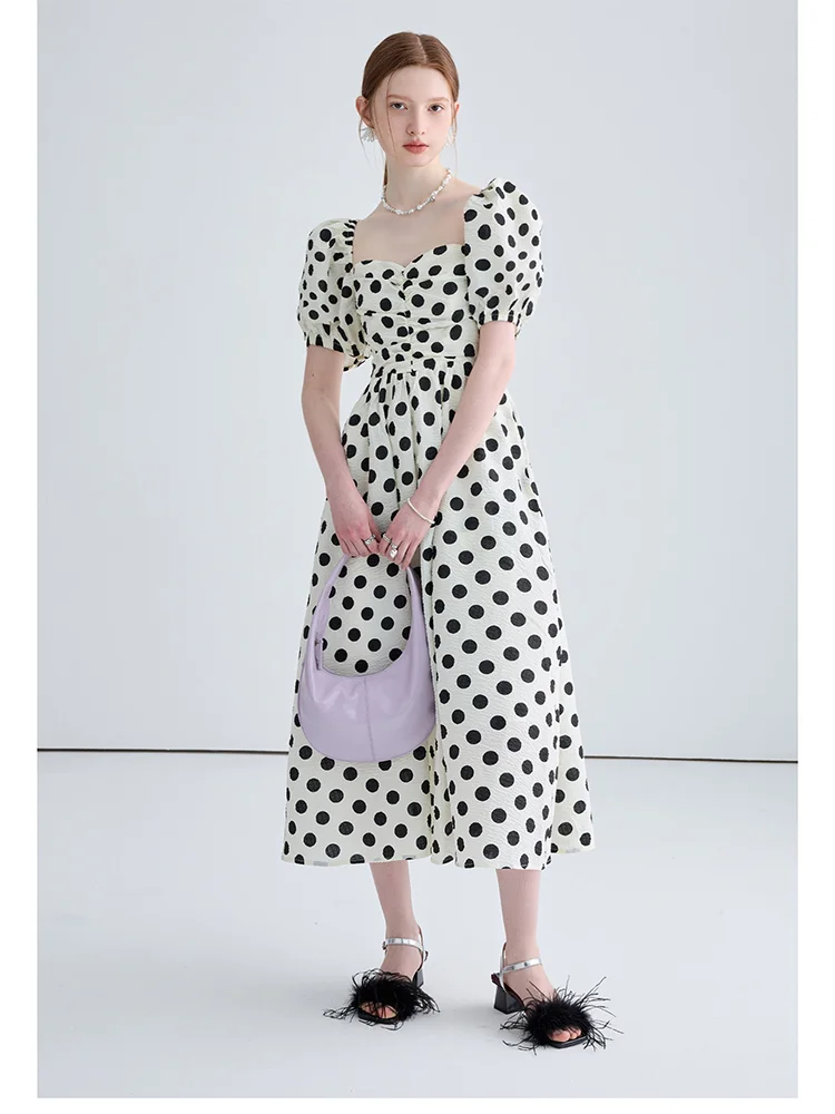 MOLAN Puff Sleeve Woman Long Dress Summer French New Fashion Dot Square Collar Sweet Vintage Cute Chic Female Sweet Vestido
MOLAN Puff Sleeve Woman Long Dress Summer French New Fashion Dot Square Collar Sweet Vintage Cute Chic Female Sweet Vestido