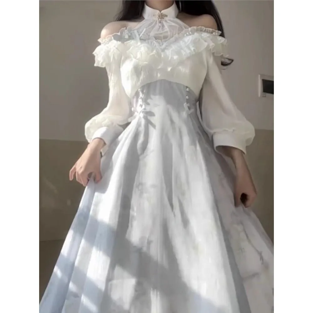 Women French Elelgant Vintage Midi Dress Korean Sweet Floral Birthday Dancing Parties Vestidos Summer New Slim A-line Clothing
Women French Elelgant Vintage Midi Dress Korean Sweet Floral Birthday Dancing Parties Vestidos Summer New Slim A-line Clothing