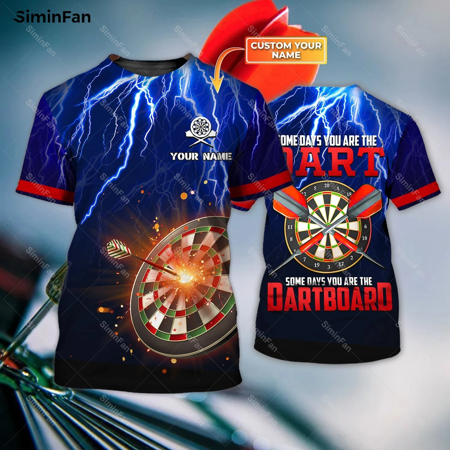 Рубашка Thunder Darts с персонализированным именем 3D мужские футболки с принтом, летняя футболка с круглым вырезом, Женский Повседневный Топ, уличная одежда унисекс в стиле Харадзюку 1
Рубашка Thunder Darts с персонализированным именем 3D мужские футболки с принтом, летняя футболка с круглым вырезом, Женский Повседневный Топ, уличная одежда унисекс в стиле Харадзюку 1