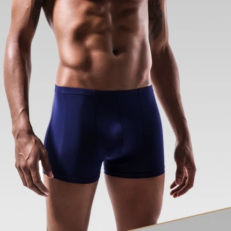Boxers Men's Ice Silk Sexy Seamless Underwear Transparent Thin Flat Panties Male Swimsuit Breathable Sleep Bottoms Трусы Мужские
Boxers Men's Ice Silk Sexy Seamless Underwear Transparent Thin Flat Panties Male Swimsuit Breathable Sleep Bottoms Трусы Мужские