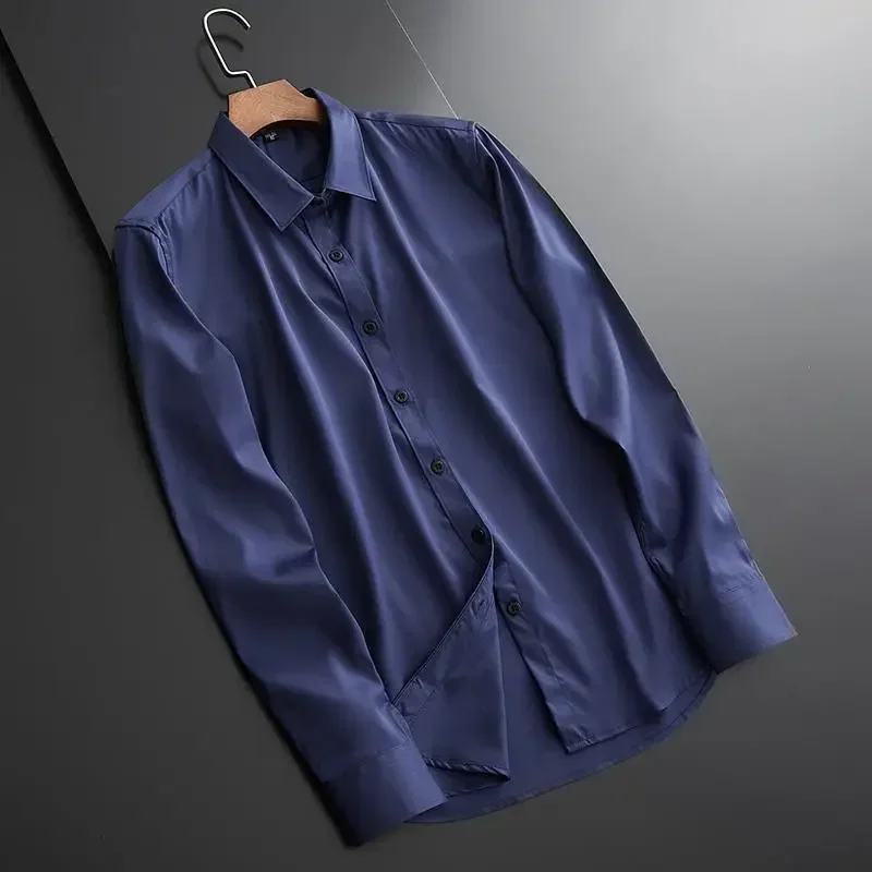 Long Sleeve Sven Turn-down Collar Shirts Loose Handsome Capable Spring Summer Business Casual Office Lady Formal Men's Clothing
Long Sleeve Sven Turn-down Collar Shirts Loose Handsome Capable Spring Summer Business Casual Office Lady Formal Men's Clothing