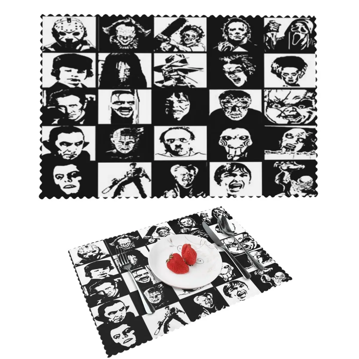Horror Iconz Placemat Heat Resistant Plate Mat For Dining Table Bowl Coaster Home Decor Super Absorbent Mats
Horror Iconz Placemat Heat Resistant Plate Mat For Dining Table Bowl Coaster Home Decor Super Absorbent Mats