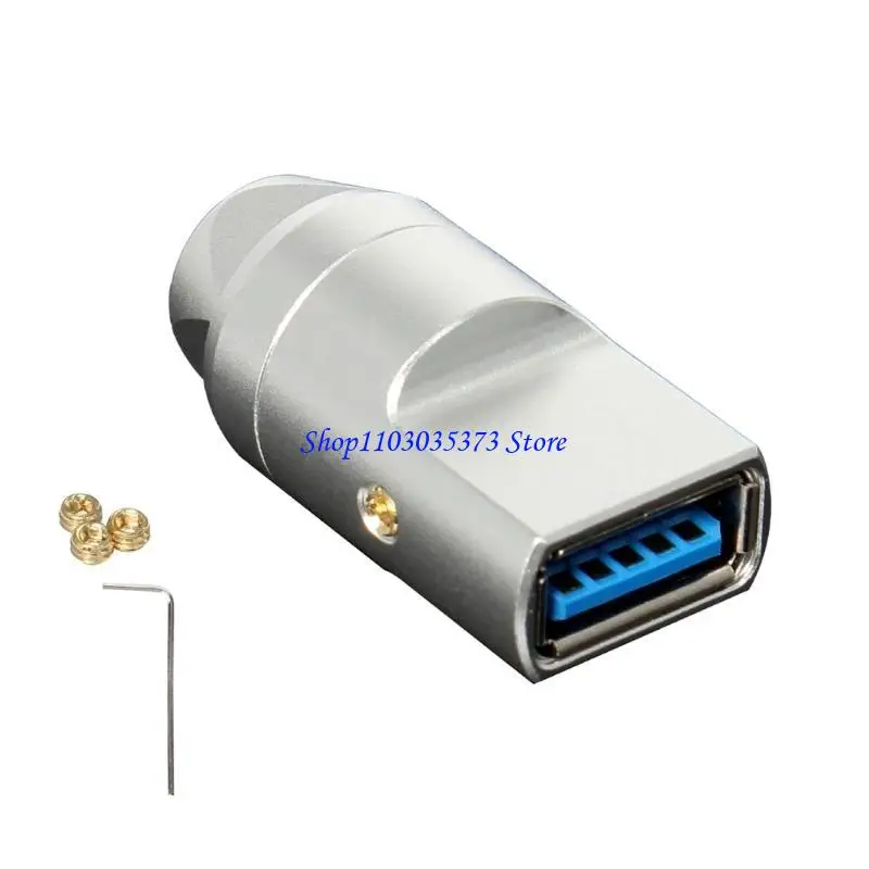 D46B USB3.0 Женский разъемы сокета разъема паяла алюминиевый сплав сплайт для кабеля 6 мм
D46B USB3.0 Женский разъемы сокета разъема паяла алюминиевый сплав сплайт для кабеля 6 мм