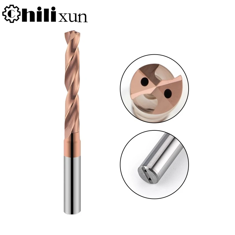 Твердосплавные сверла HILIXUN 5D с внутренним охлаждением, спиральное сверло из вольфрамовой стали для металлообработки, токарный станок с ЧПУ, сверлильные инструменты
Твердосплавные сверла HILIXUN 5D с внутренним охлаждением, спиральное сверло из вольфрамовой стали для металлообработки, токарный станок с ЧПУ, сверлильные инструменты