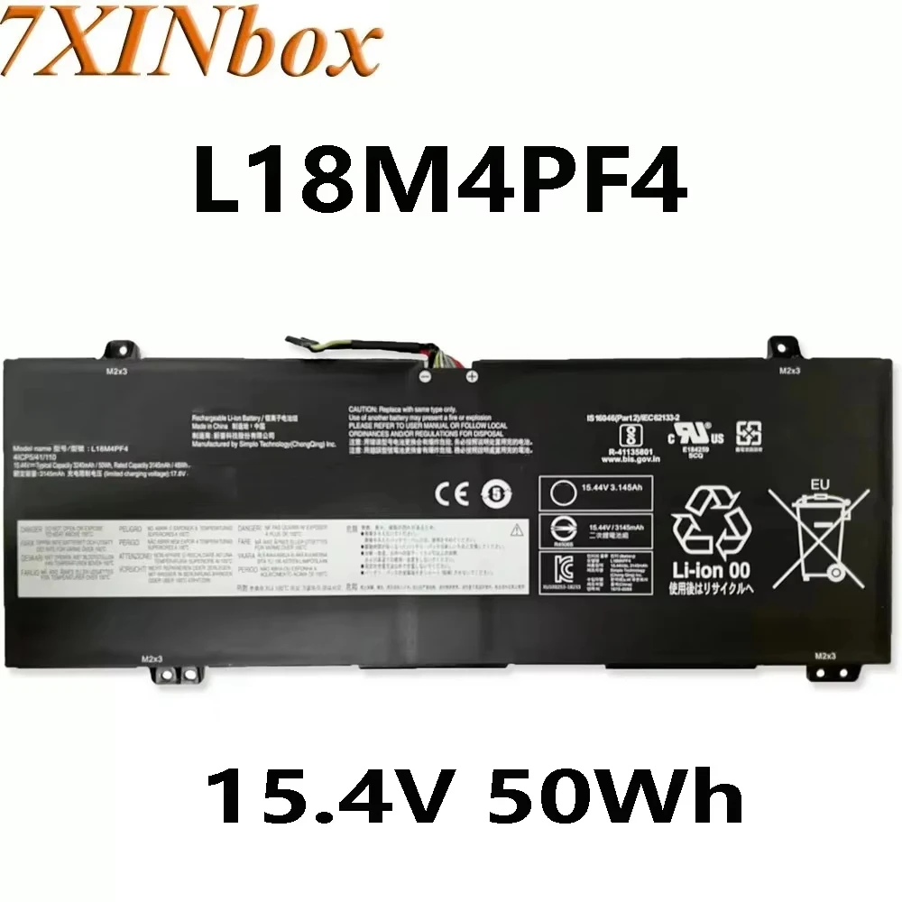 7XINbox L18M4PF4 15.4V 50Wh Laptop Battery for Lenovo L18C4PF4 5B10W67417 5B10T09080 L18M4PF3 5B10W67194
7XINbox L18M4PF4 15.4V 50Wh Laptop Battery for Lenovo L18C4PF4 5B10W67417 5B10T09080 L18M4PF3 5B10W67194