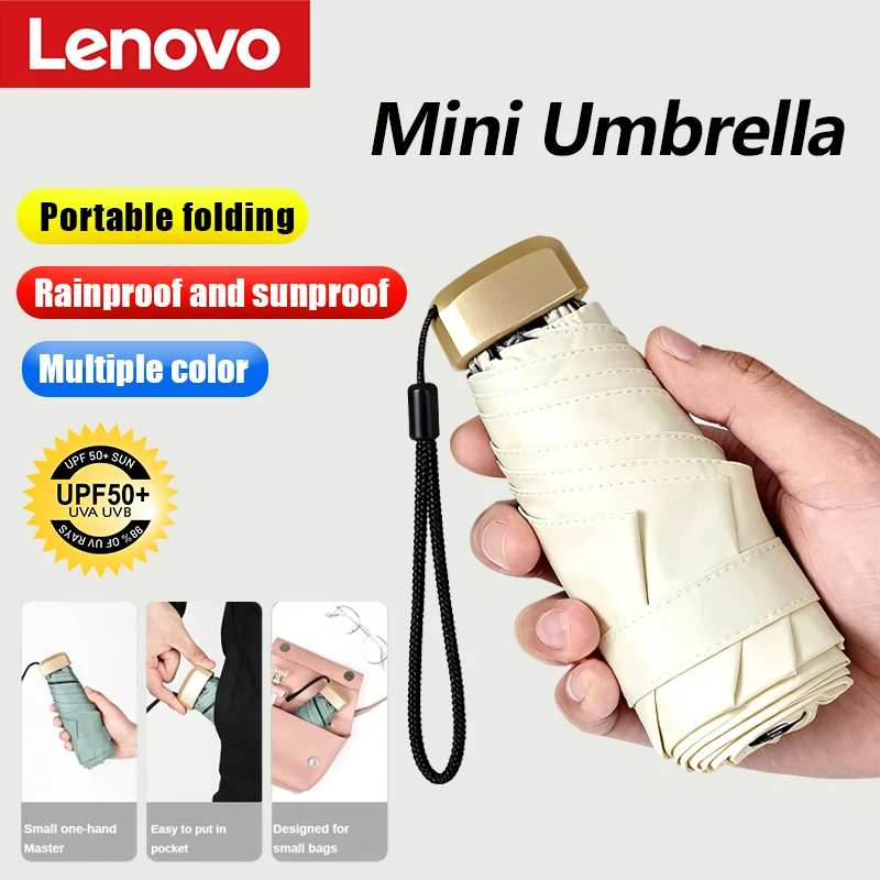 Lenovo Mini Capsule UmbrellaVinyl Folding UV Protection Sunshade Ultra Light Dual Use Portable Pocket Umbrella 2026 New
Lenovo Mini Capsule UmbrellaVinyl Folding UV Protection Sunshade Ultra Light Dual Use Portable Pocket Umbrella 2026 New